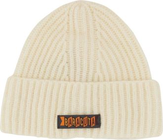Baracuta White Logo Knitted Beanies Hat