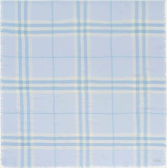 Burberry Wide Check Wool Scarf