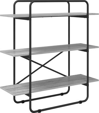 vidaXL Estanter&iacute;a 3 Niveles 100 X 35 X 105 Cm Pb Sonoma Gris Vidaxl