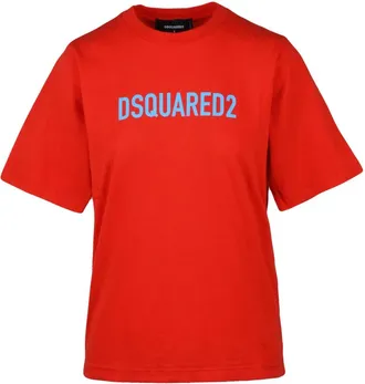 Dsquared2 Dsquared 2 tshirt - Dames - T-shirts - Rood - M - Katoen - Tops