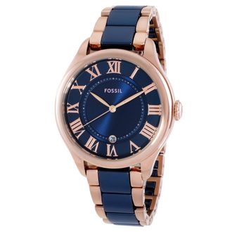Fossil Gilmore Quartz Navy Dial Ladies Watch CE1134