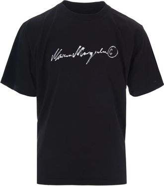 Maison Margiela Painted Logo T-shirt - Heren - T-shirts - Zwart - S - Tops