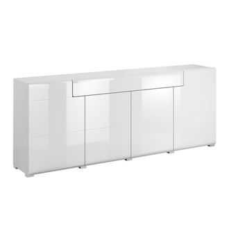 Petits Meubles Buf&eacute; 4 puertas 1 caj&oacute;n tableros de aglomerado laminados blanco