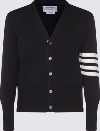 Thom Browne Navy Blue Wool Knitwear