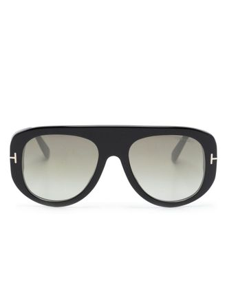 Tom Ford Eyewear Occhiali da sole Cecil con montatura a D - Nero