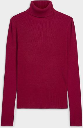 Contemporaine Womens Ribbed turtleneck sweater