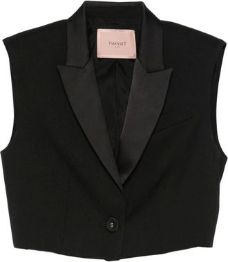 Twinset Mujer, Chaquetas, Negro, Talla: 2XS