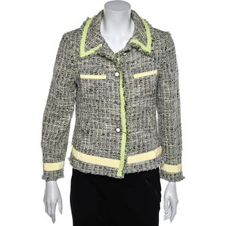Moschino Moschino Cheap and Chic Multicolor Tweed Button Front Jacket L