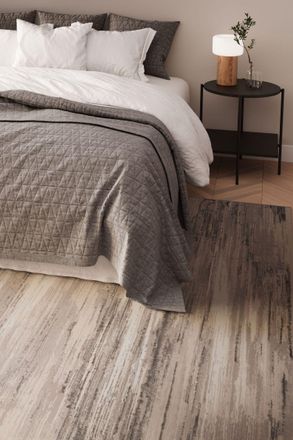 Kukoon Beige Grey Abstract Fringed Tassel Soft Pile Living Room area Rug | Size: 200 cm x 290 cm