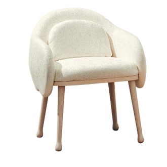 Billiani 1911 Corolla 270 White Armchair by Cristina Celestino
