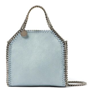 Stella McCartney Falabella Tiny Crossbody Bag - Dames - Handtassen - Blauw - ONE Size - Katoen - Tassen