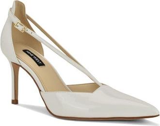 Nine West Collae Pointed Toe Pump in White at Nordstrom, Size 8.5