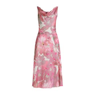 Vera Mont Midi Jurken - Dames - Casual kleedjes - Veelkleurig - 2XL - Satijn - Kleedjes