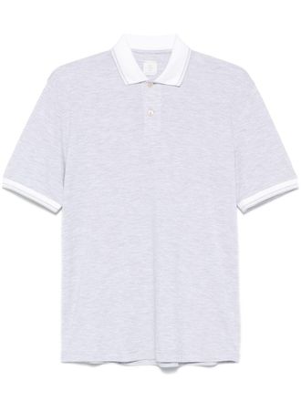Eleventy piqué-weave polo shirt - men - Cotton - L - Grey