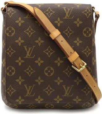 Louis Vuitton Pre-owned Cross Body Bags, female, Brown, Size: ONE SIZE Pre-owned Canvas Cross Body Bag