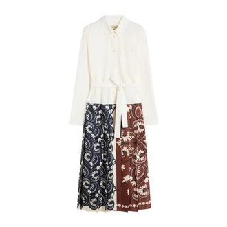 Max Mara Dames, Jurken, Wit, Maat: L Katoen