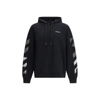 Off-white Black Cotton Mens Sweatshirt