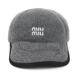 Miu Miu Accessoires, Dames, Grijs, M, Polyester, Six-Panel Cap
