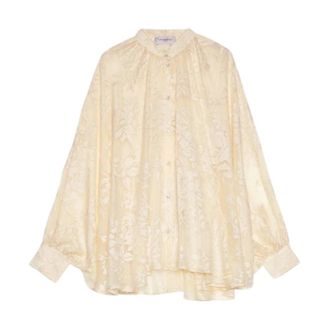 Ermanno Scervino Shirts, female, White, Size: S camicie poliestere