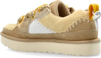 UGG Womens Australia Lowmel Biarritz Sneaker Beige Suede Rubber Sole