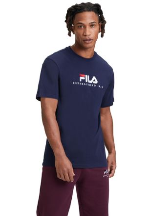 Fila Unisex Bedburg Round Neck T-Shirt, Blue, M