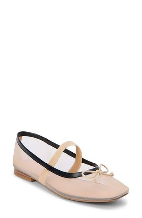 Matisse Footwear Bronx Mesh Ballerina Flat in Beige Mesh at Nordstrom, Size 8