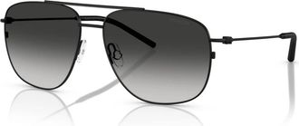 Moncler Zwart/Grijs Getinte Zonnebril - unisex - Zonnebrillen - Zwart - 60 MM - Accessoires