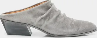 Pedro Garcia Helenka 30MM Ruched Suede Mules