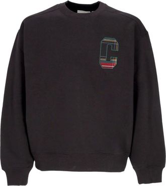 Carhartt Work in Progress Zwarte zwarte sweater met ronde hals- zachte pasvorm - Heren - Sweatshirts - Zwart - XL - Katoen - Hoodies & sweatvesten