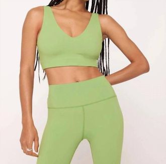 Spiritual Gangster Harlow Crop Tank Top In Cactus