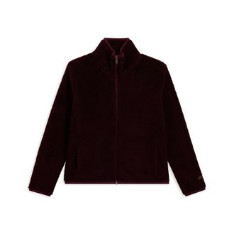 Freddy Giacca da donna in pile sherpa con collo alto e zip