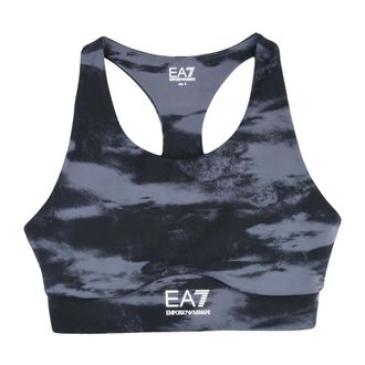 Emporio Armani Sport Bras, female, Black, Size: XS Top Sportivo