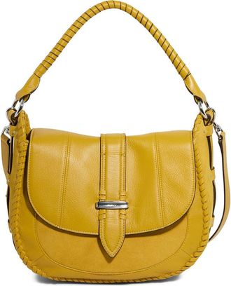 Aim&eacute;e Willow Convertible Leather Shoulder Bag in Marigold at Nordstrom