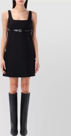 Coperni denim belted mini dress