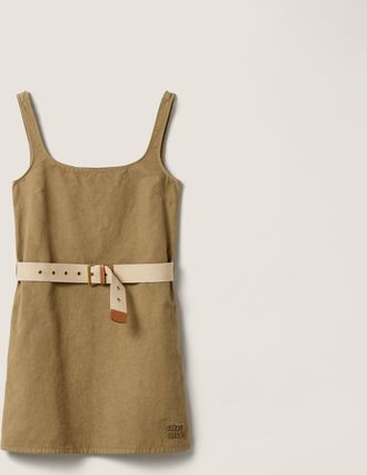 Miu Miu Old gabardine mini-dress