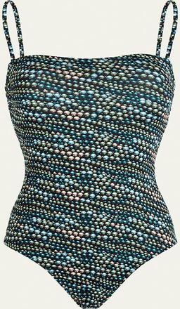 Vilebrequin Pearl Jersey Bandeau One-Piece Swimsuit
