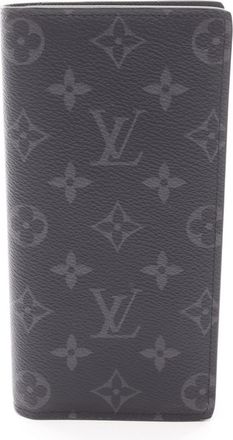 Louis Vuitton Black Monogram Eclipse Monogram Eclipse Long Wallet (Bi-Fold) (Pre-Owned)