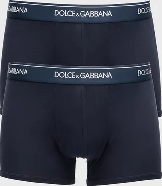 Dolce & Gabbana Men & apos;s Logo Band 2-Pack Boxer Briefs