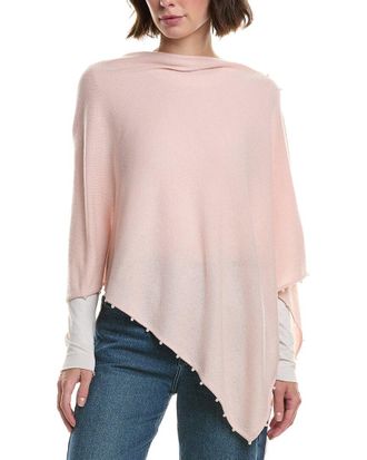 Sofiacashmere Sofiacashmere Knit Wool & Cashmere-Blend Poncho