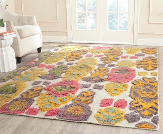 Safavieh Kenya Hand Made Area Rug, Multi Bohemian Style Non-Shedding