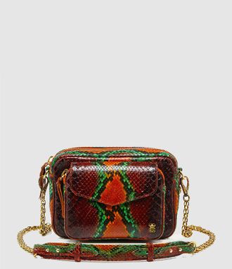 CLARIS VIROT Sac Charly Python Oasis