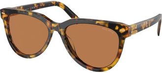 Miu Miu MU12ZSF Asian Fit VAU01T Womens Sunglasses Tortoiseshell Size 56