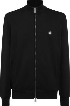 Billionaire Boys Club logo-plaque zip-up sweatshirt - Black
