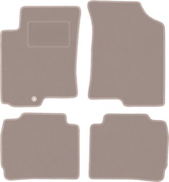 OEM Alfombrillas De Terciopelo Beige Para Hyundai Accent Mc Hatchback, Sed&aacute;n (2005-2011)