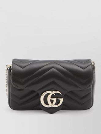 Gucci marmont mini chain shoulder leather bag
