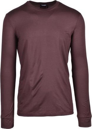 Dsquared2 Brown Silky Modal-Blend T-Shirt