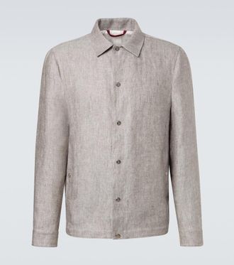 Brunello Cucinelli Hemp and linen overshirt