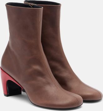 Dries Van Noten 65 leather ankle boots