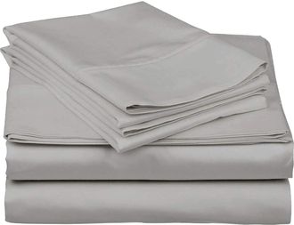 OEM Juego De S&aacute;banas De 4 Piezas, Algod&oacute;n Egipcio, Sat&eacute;n De 800 Hilos, Bolsillo De 45 Cm, Tama&ntilde;o King