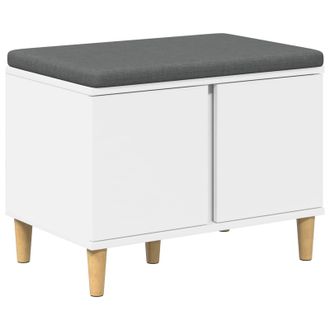 vidaXL Banco De Entrada 60 X 38 X 46 Cm Madera Ingenierizada Y Tela Vidaxl